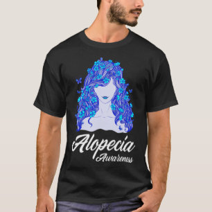 Alopecia Warrior Hair Loss Warrior Alopecia Awaren T-Shirt