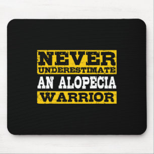Alopecia Warrior Support Hair Loss Awareness Mouse Mat