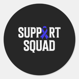 Alopecia Warrior Support Squad Alopecia Awareness Classic Round Sticker