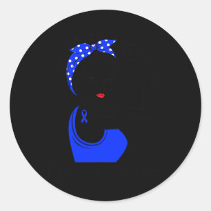 Alopecia Warrior Unbreakable Awareness Survivor Fi Classic Round Sticker