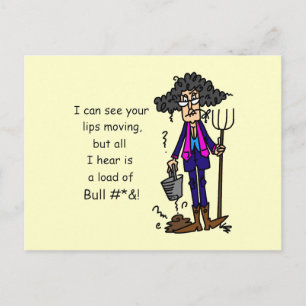 Alot of BS Postcard