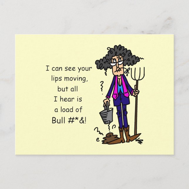 Alot of BS Postcard (Front)