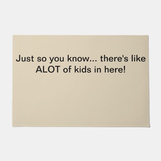 ALOT of kids doormat (Front)