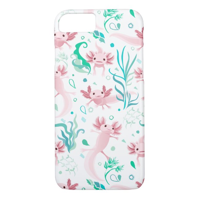 Alotta Pink Axolotls White Case-Mate iPhone Case (Back)