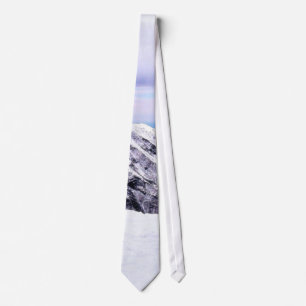 Alp Mountains Covered With Snow Tie