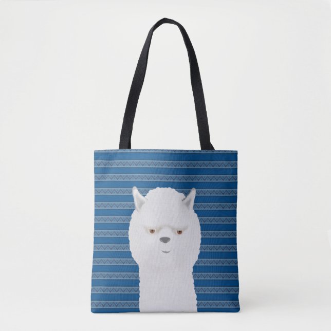 Alpaca Allover Tote Bag (Front)