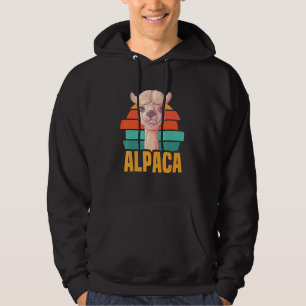 Alpaca And Llama Animal Animals Alpaca Hike Llama Hoodie
