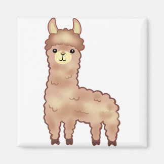 Alpaca animal cartoon artwork magnet