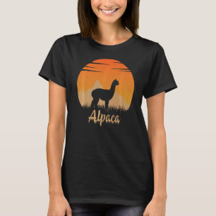 Alpaca Animal Hot In The Mounta In Nature T-Shirt