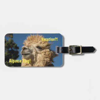 Alpaca Bag Luggage Tag