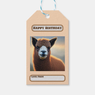Alpaca, Birthday Gift Tags