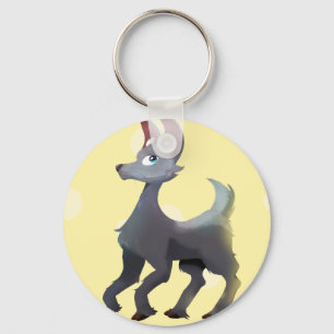 Alpaca Bunny - Ultimate Grey/Illuminating Key Ring