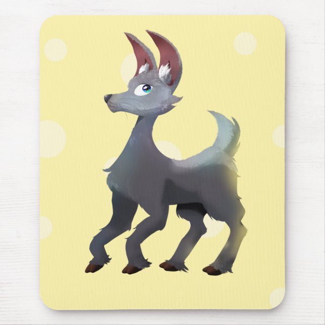 Alpaca Bunny - Ultimate Grey/Illuminating Mouse Mat (Front)