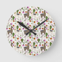 Alpaca Cactus Floral Pattern Animal Lover