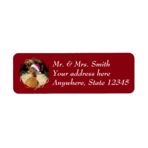 Alpaca Christmas Address Labels