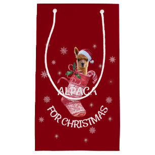 Alpaca Christmas Gift Bag
