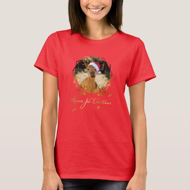 Alpaca Christmas T-shirt (Front)