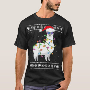 Alpaca Christmas Tree Funny Ugly Christmas Sweate T-Shirt