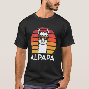 Alpaca Dad Funny Father's Day Gift for Men Daddy P T-Shirt