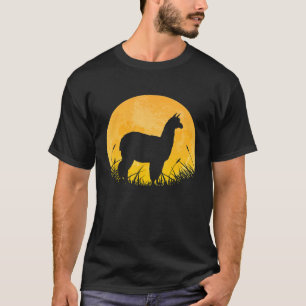 Alpaca Easy Halloween Outfit Vicuna Llama Moon Cos T-Shirt
