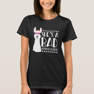 Alpaca Fan She s A Bad Momma Llama For Women T-Shirt