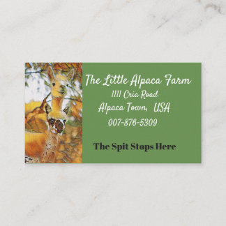Alpaca Farm Business Card