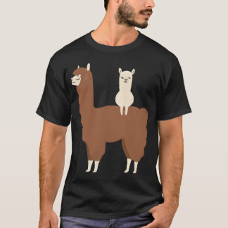 alpaca father and baby friend T-Shirt