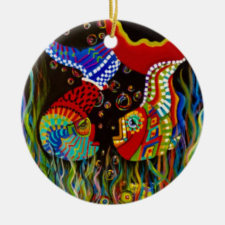 alpaca fishy friends ornament