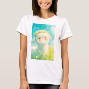 Alpaca Flower Crown Bliss T-Shirt