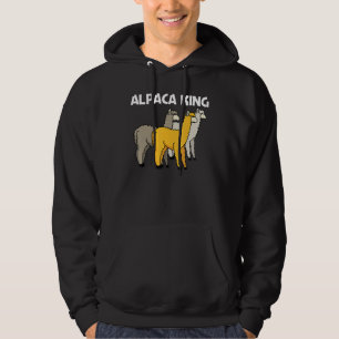 Alpaca For Men Dad Camelid Mammal Animal Hoodie