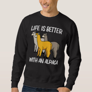 Alpaca For Men Women Camelid Mammal Animal Sweatshirt