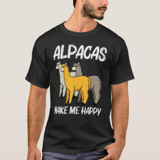 Alpaca For Men Women Camelid Mammal Animal   T-Shirt