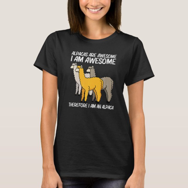 Alpaca For Men Women Camelid Mammal Animal T-Shirt (Front)