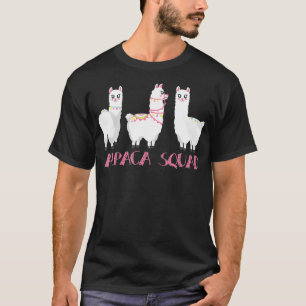 Alpaca Girl Lama Alpaca Squad Team T-Shirt
