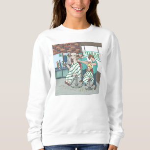 Alpaca haircut sweatshirt