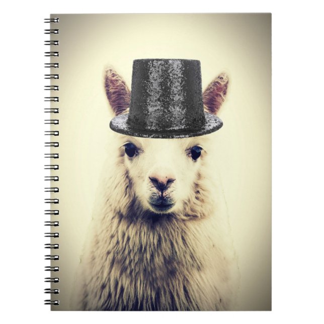 Alpaca in a Tophat Notebook (Front)