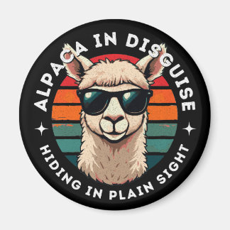 Alpaca in Disguise - Hiding in Plain Sight Magnet