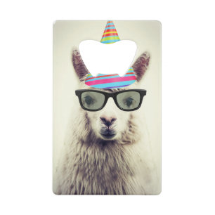 Alpaca in Glasses and Party Hat