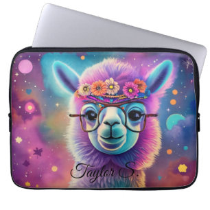 Alpaca in Magica Galaxia Custom Laptop Sleeve
