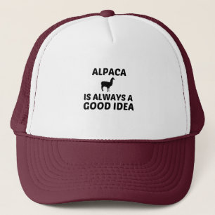 ALPACA IS ALWAYS A GOOD IDEA TRUCKER HAT