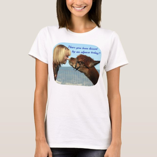 Alpaca Kisses Ladies Fitted Top (Front)