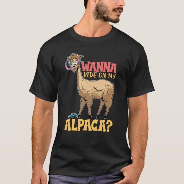 alpaca llama animal  quote  1 T-Shirt (Front)