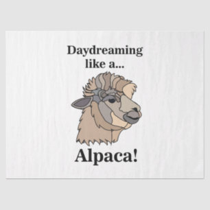 Alpaca Llama Cute Funny Birthday Tissue Paper