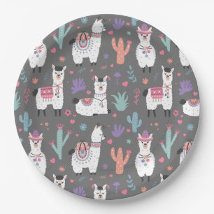 Alpaca/Llama Paper Plate
