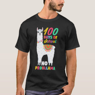 Alpaca Llama Student Teacher 100 Days Of School No T-Shirt