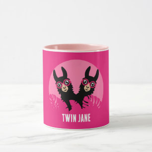 Alpaca llama Twins Mug