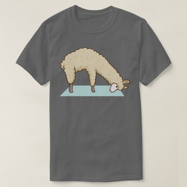 Alpaca Llama Yoga Sport Funny Gymnastics Gymnastic T-Shirt (Design Front)
