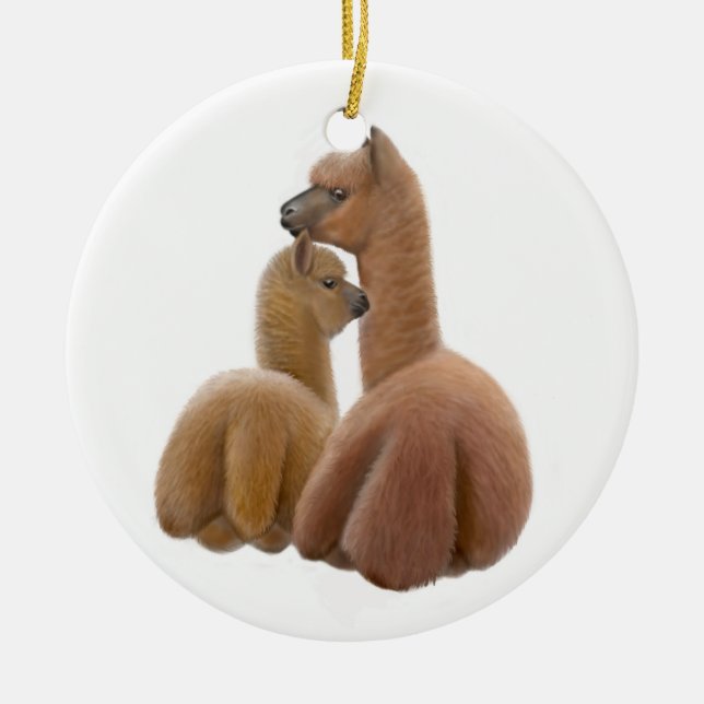 Alpaca Love Ornament (Front)