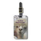 Alpaca Luggage Tag