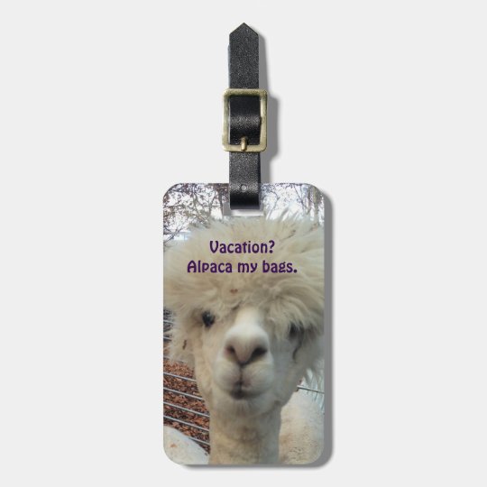 Cute Animal Alpaca Llama Luggage Tags Bag Travel Labels For Baggage Suitcase
